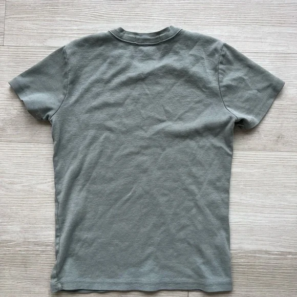 Sage Green Brandy Melville Basic T-Shirt XS - Picture 4 of 5